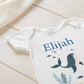 Personalized Easter Onesies | Floral Bunny