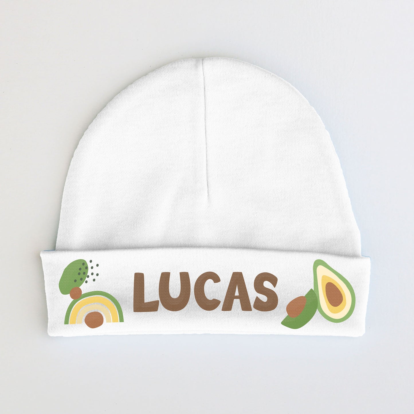 Personalized Baby Beanie | Avocado