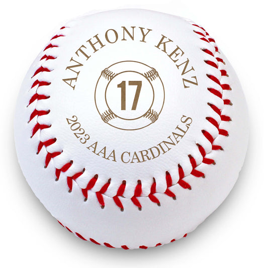 Personalized Leather Baseballs | Anthony