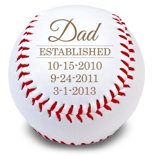 Personalized Leather Baseballs | Dad Established