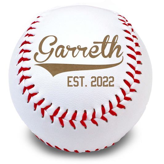 Personalized Leather Baseballs | Garreth