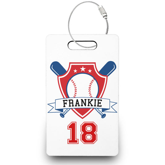 Personalized Baseball Bag Tag | Baseball Badge
