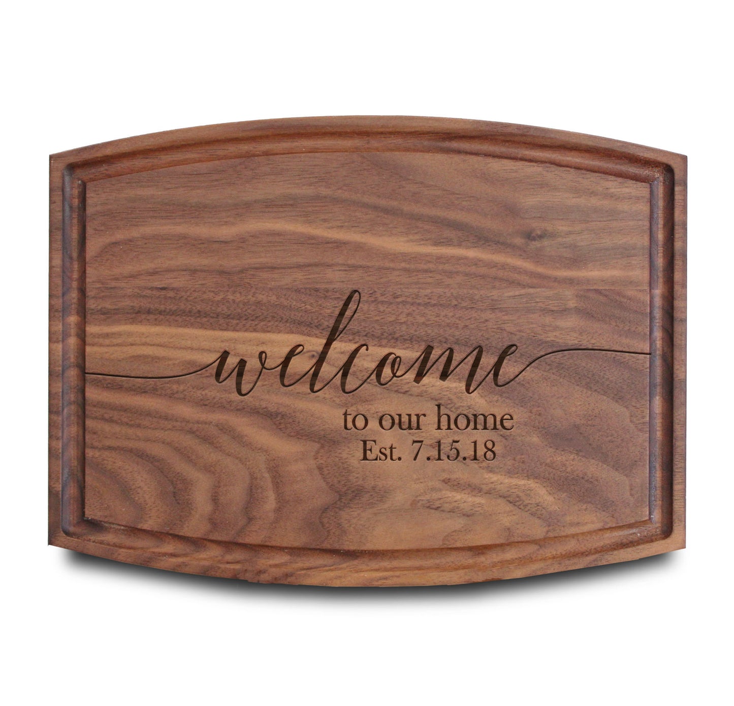 Personalized Cutting Board | Walnut Arch 12" x 9"