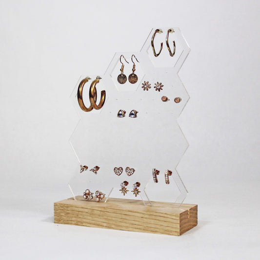 Personalized Jewelry Stands | Hexagon