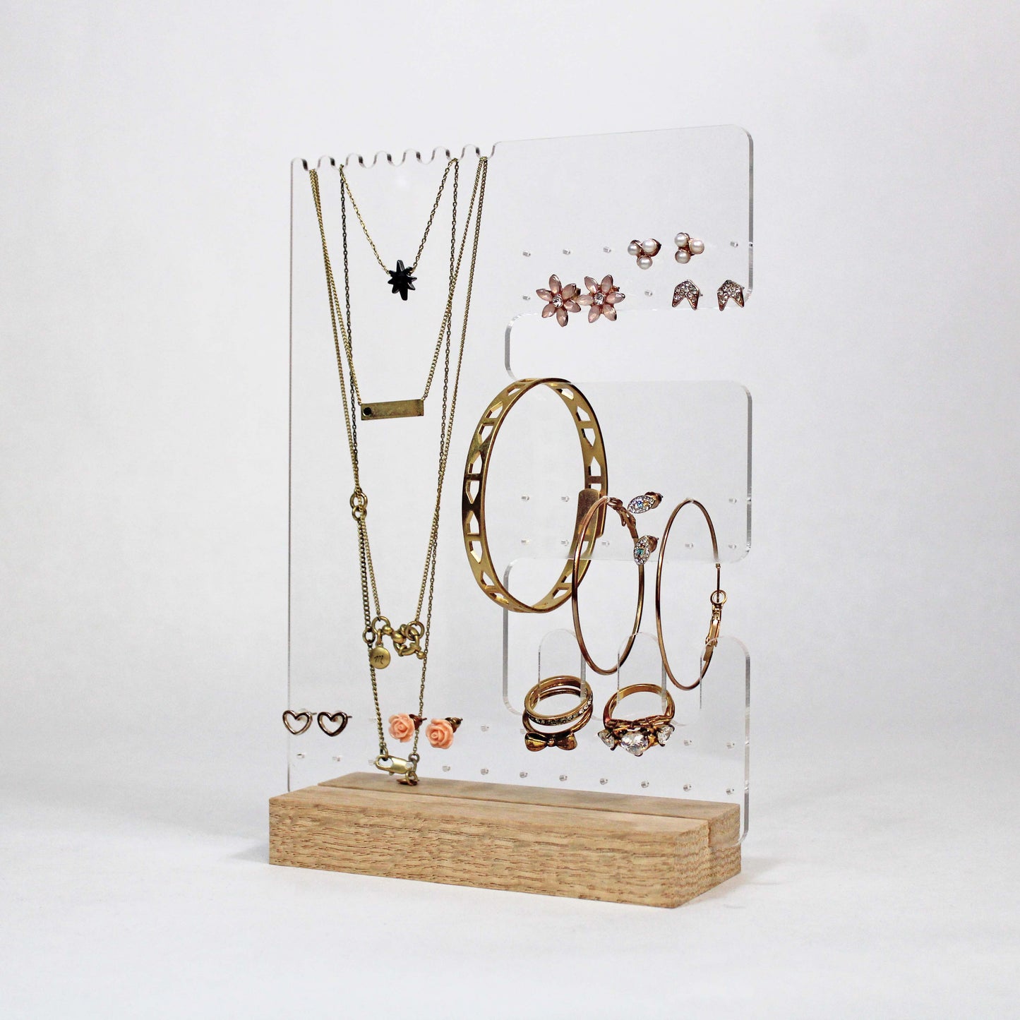 Personalized Jewelry Stands | Rectangle Necklace Multi