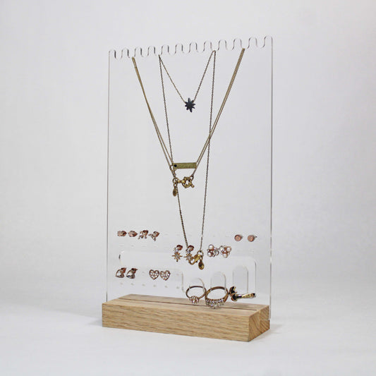 Personalized Jewelry Stands | Vertical Rectangle Necklace
