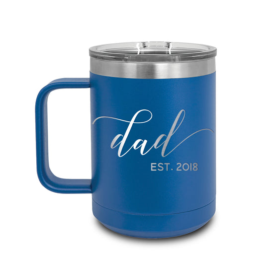 Metal Coffee Mugs | Dad Est.