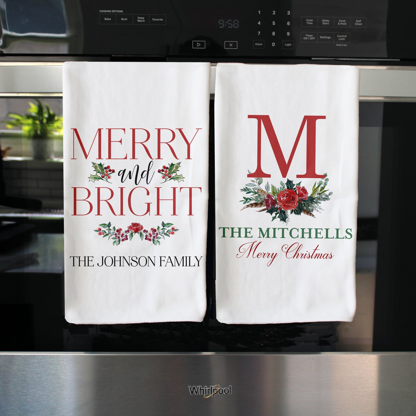 Personalized Christmas Towels | The Greene Family