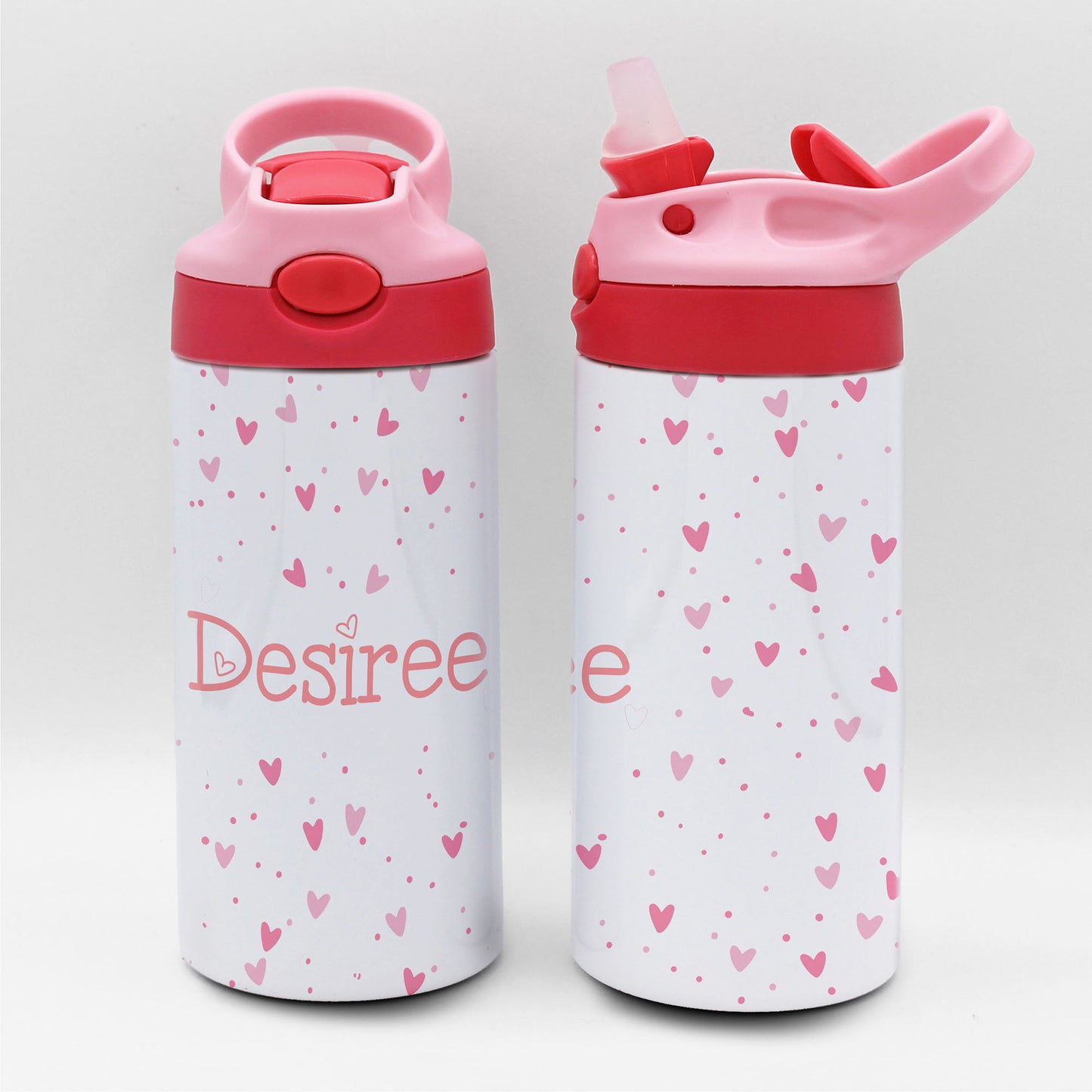 Personalized Kid's Water Bottle | Hearts
