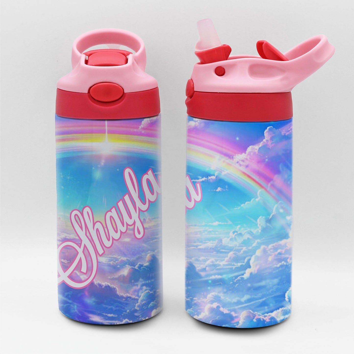 Personalized Kid's Water Bottle | Rainbow