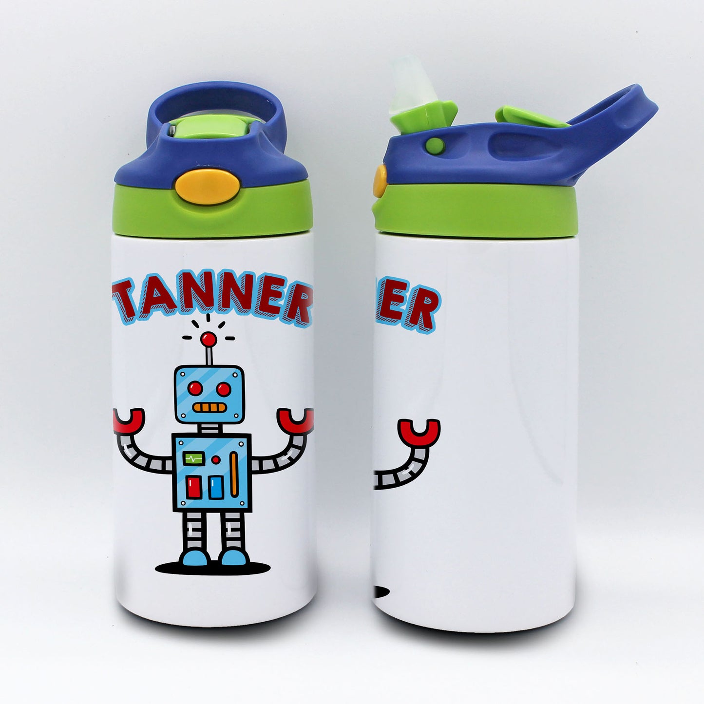 Personalized Kid's Water Bottle | Robot