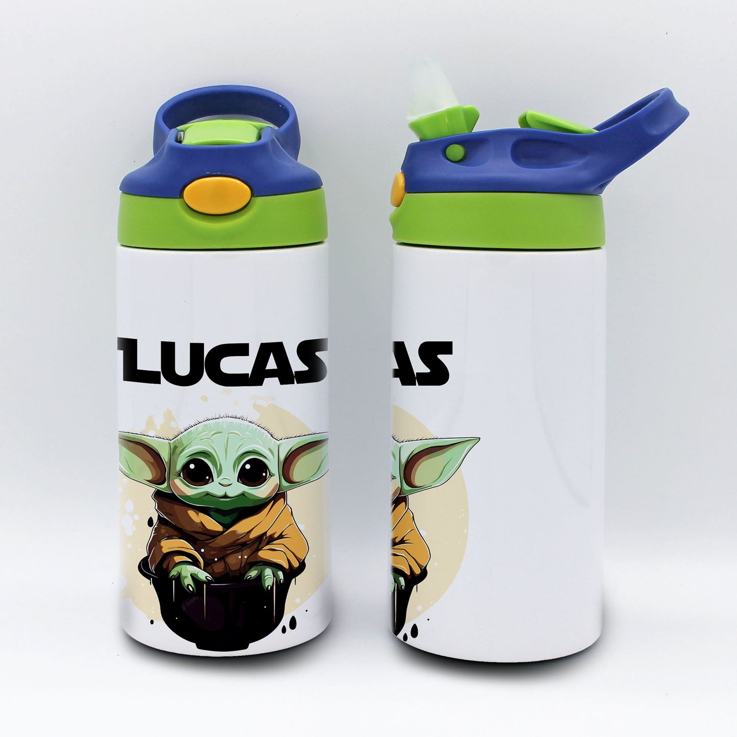 Personalized Kid's Water Bottle | Yoda