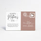 Wood Postcard for Mother’s Day | White/Brown