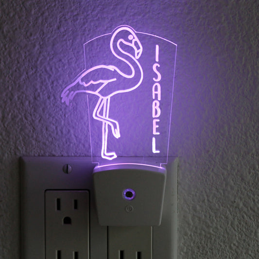 Kid's Night Light Wall Plug | Flamingo