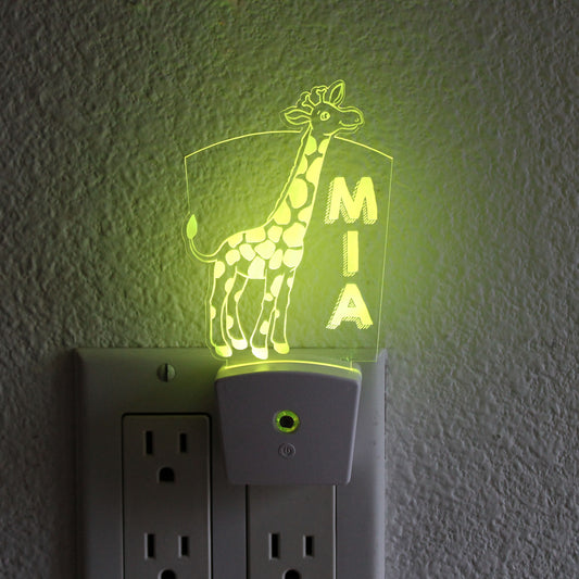 Kid's Night Light Wall Plug | Giraffe