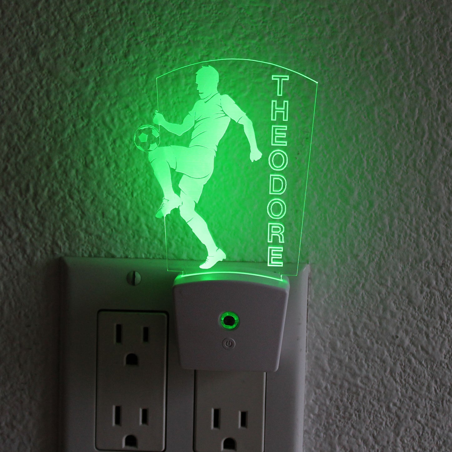 Kid's Night Light Wall Plug | Soccer