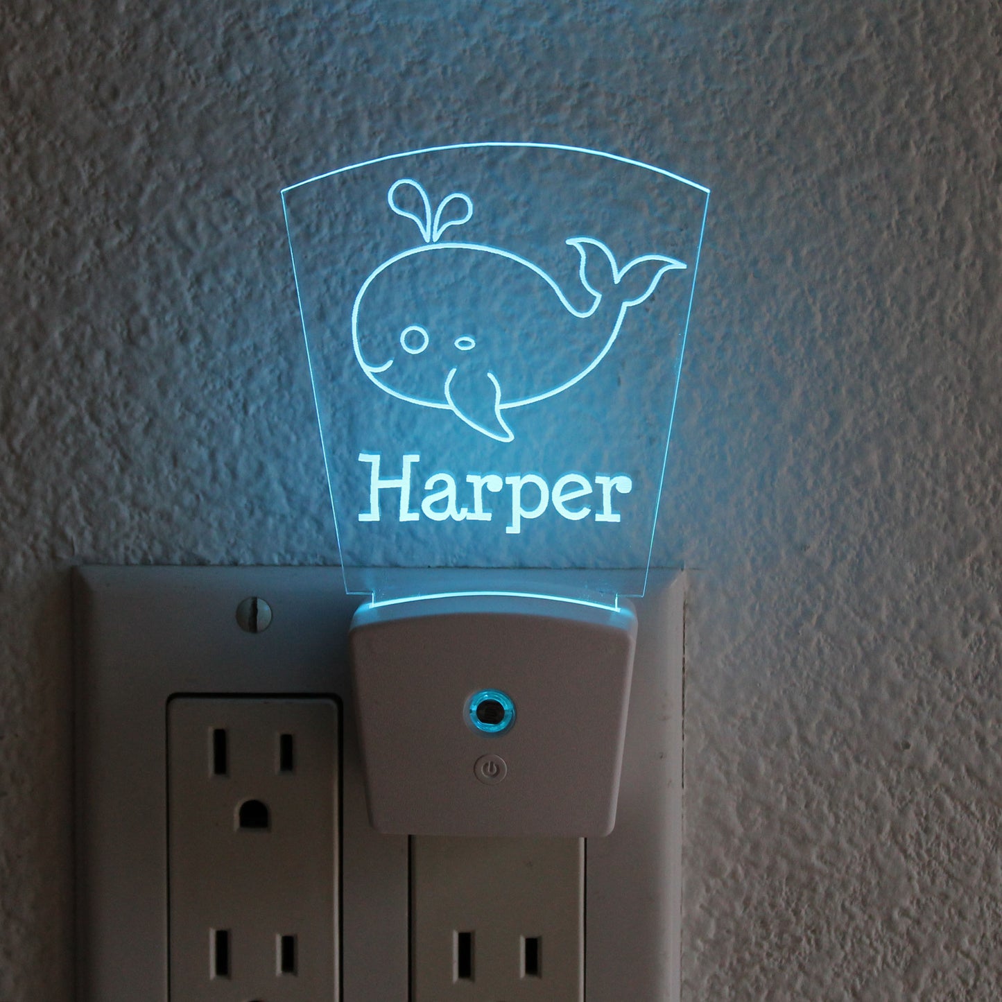 Kid's Night Light Wall Plug | Whale