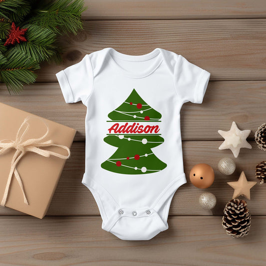 Personalized Christmas Onesies | Addison