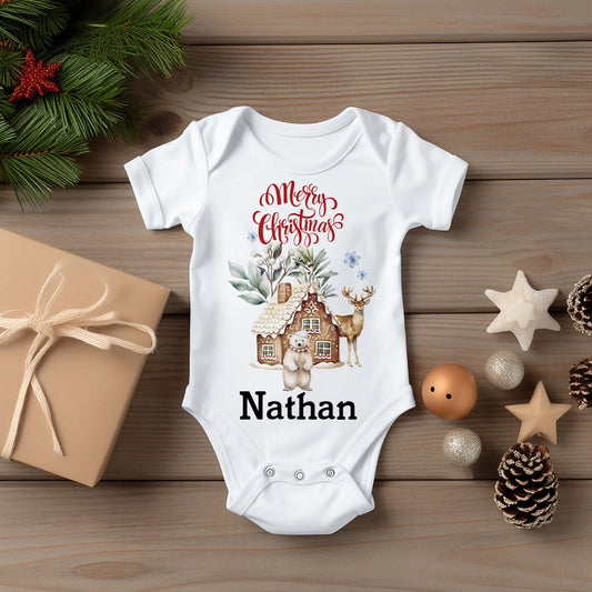 Personalized Christmas Onesies | Nathan