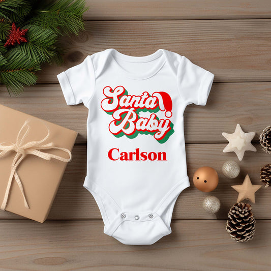 Personalized Christmas Onesies | Santa Baby