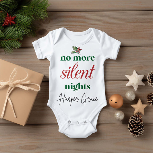 Personalized Christmas Onesies | No More Silent Nights