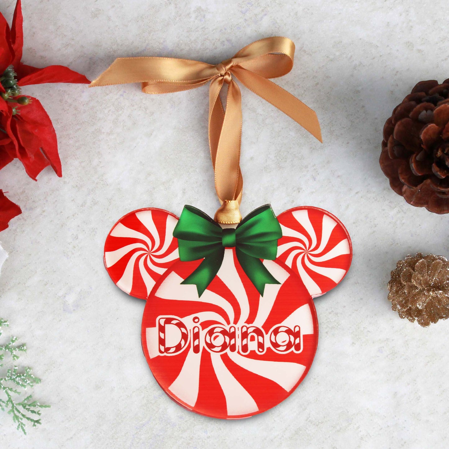 Acrylic Christmas Ornaments | Candy Cane