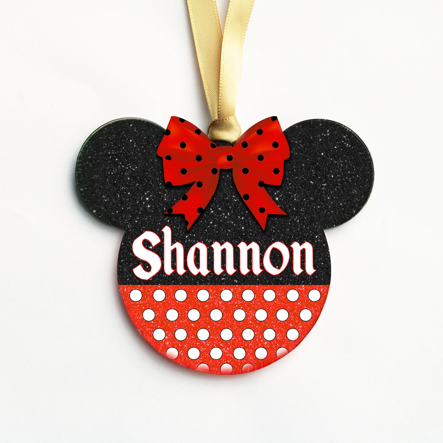 Acrylic Christmas Ornaments | Girl Mouse