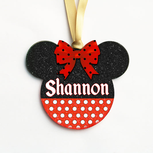Acrylic Christmas Ornaments | Girl Mouse