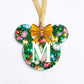 Acrylic Christmas Ornaments | Red Black Plaid