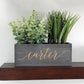 Wood Planter Box | Carter Script