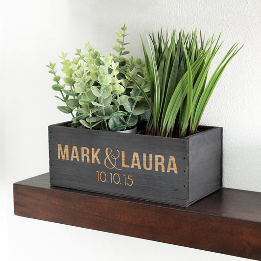 Wood Planter Box | Mark & Laura