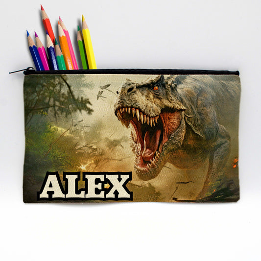 Personalized Pencil Pouch | T-Rex