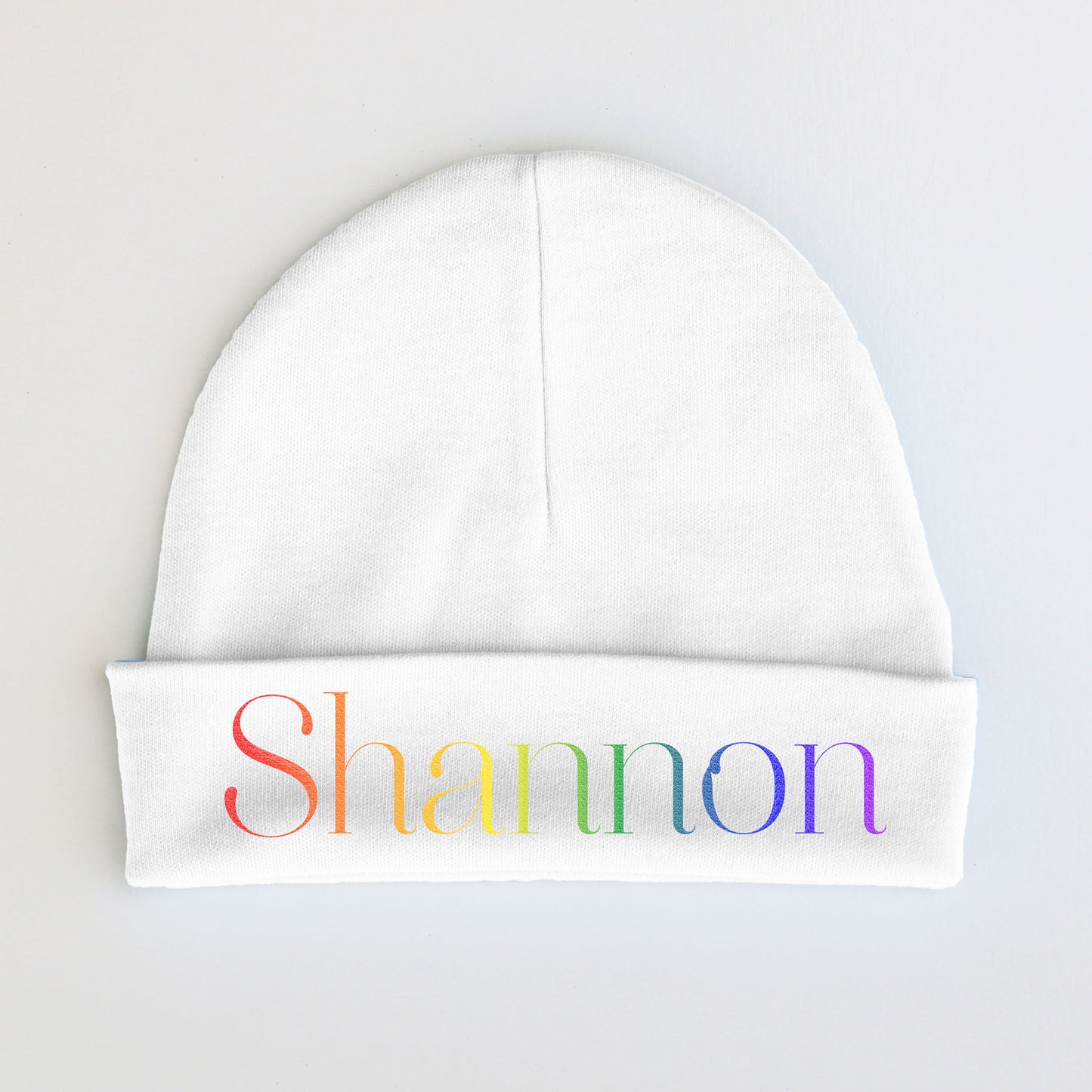 Personalized Baby Beanie | Rainbow Name