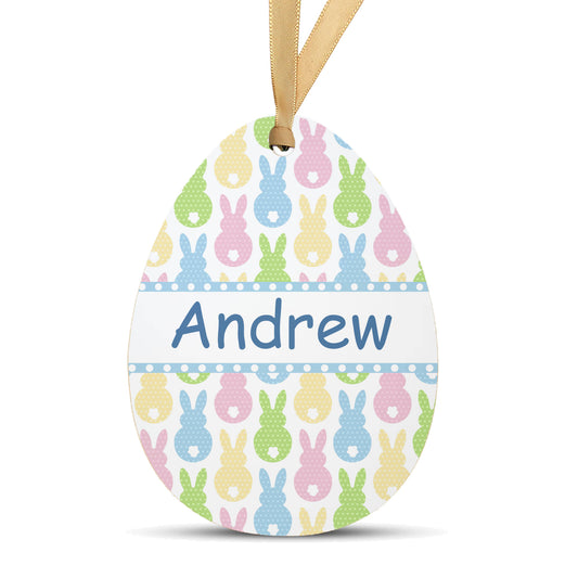 Personalized Easter Basket Name Tag | Bunny