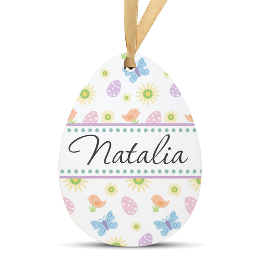 Personalized Easter Basket Name Tag | Spring