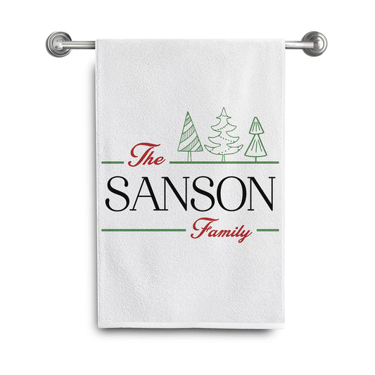 Personalized Christmas Towels | The Sanson Family