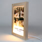 Night Light Photo Frame with Warm Light | Vertical
