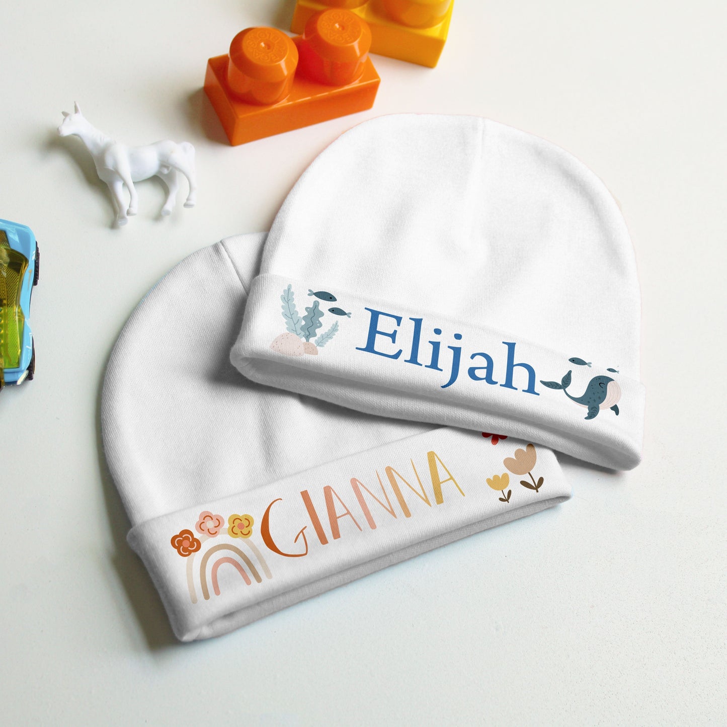 Personalized Baby Beanie | Dinosaur