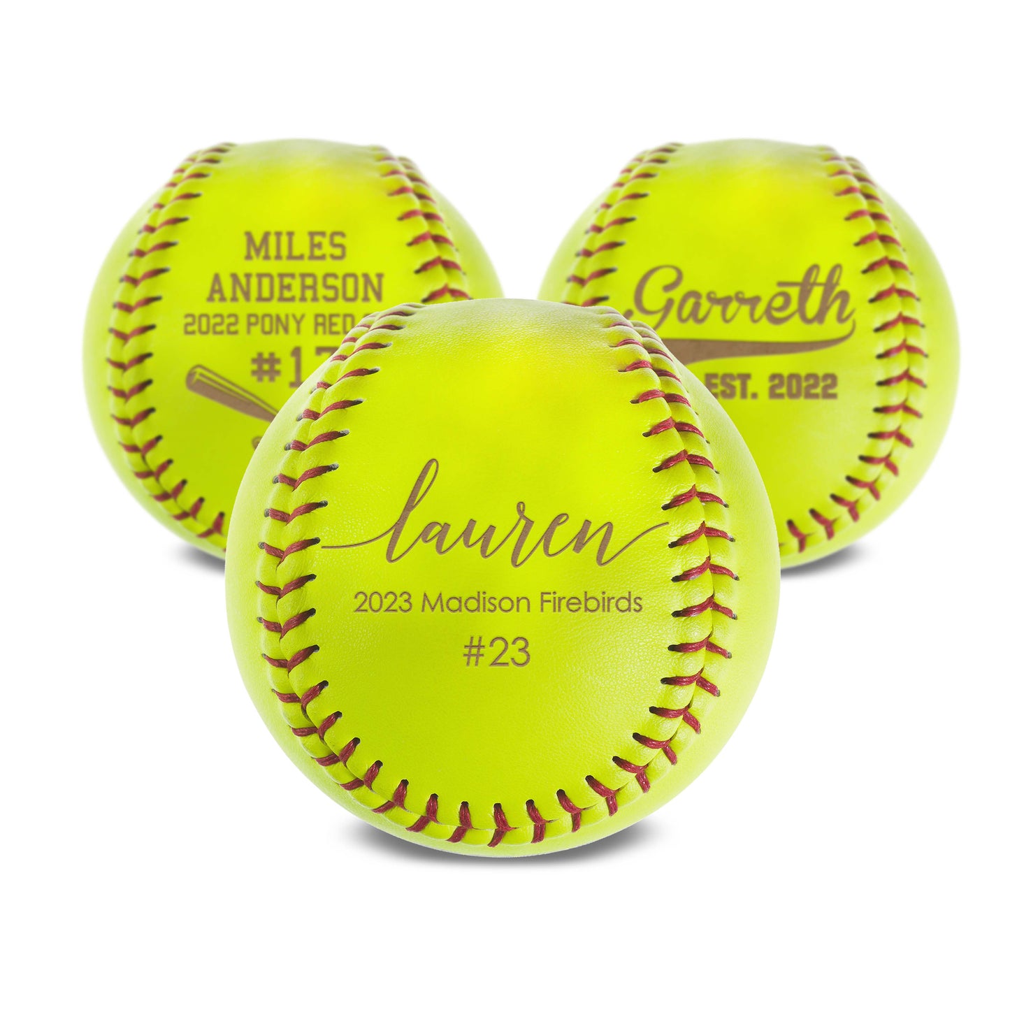 Personalized Leather Softball | Softball Cross Bat