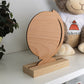 Wood Teacher Desk Sign | Globe Monogram Initial