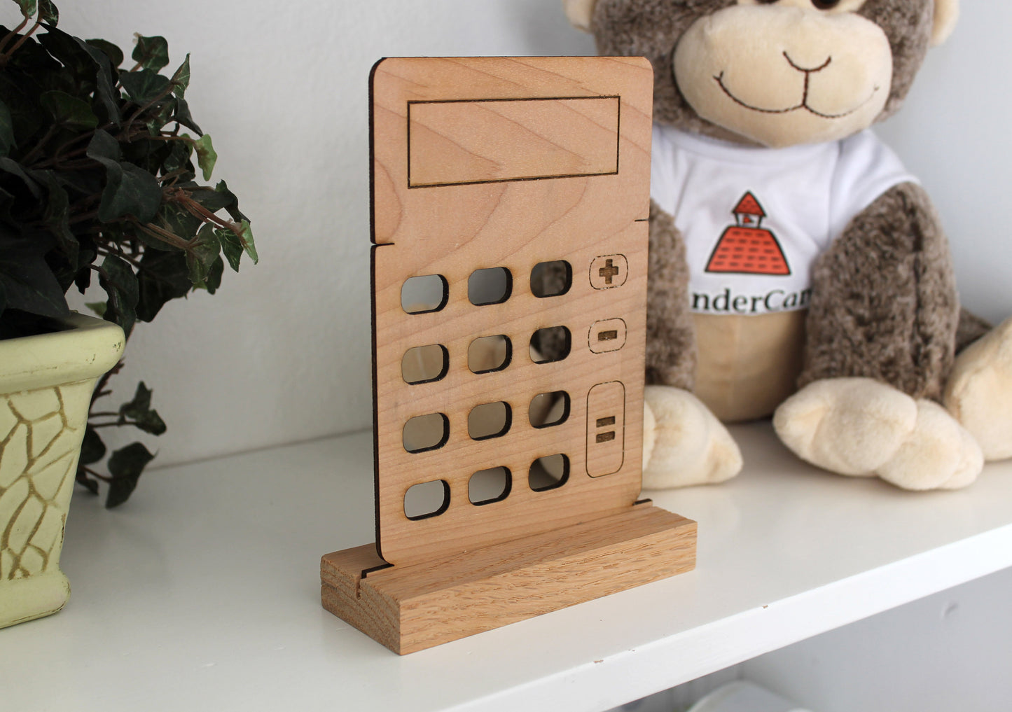 Wood Teacher Desk Sign | Calculator Mr. Davies