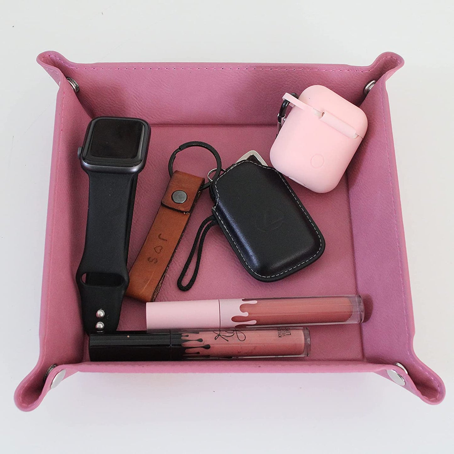 Leather Catch all Tray | My Favorite People Call Me Dad