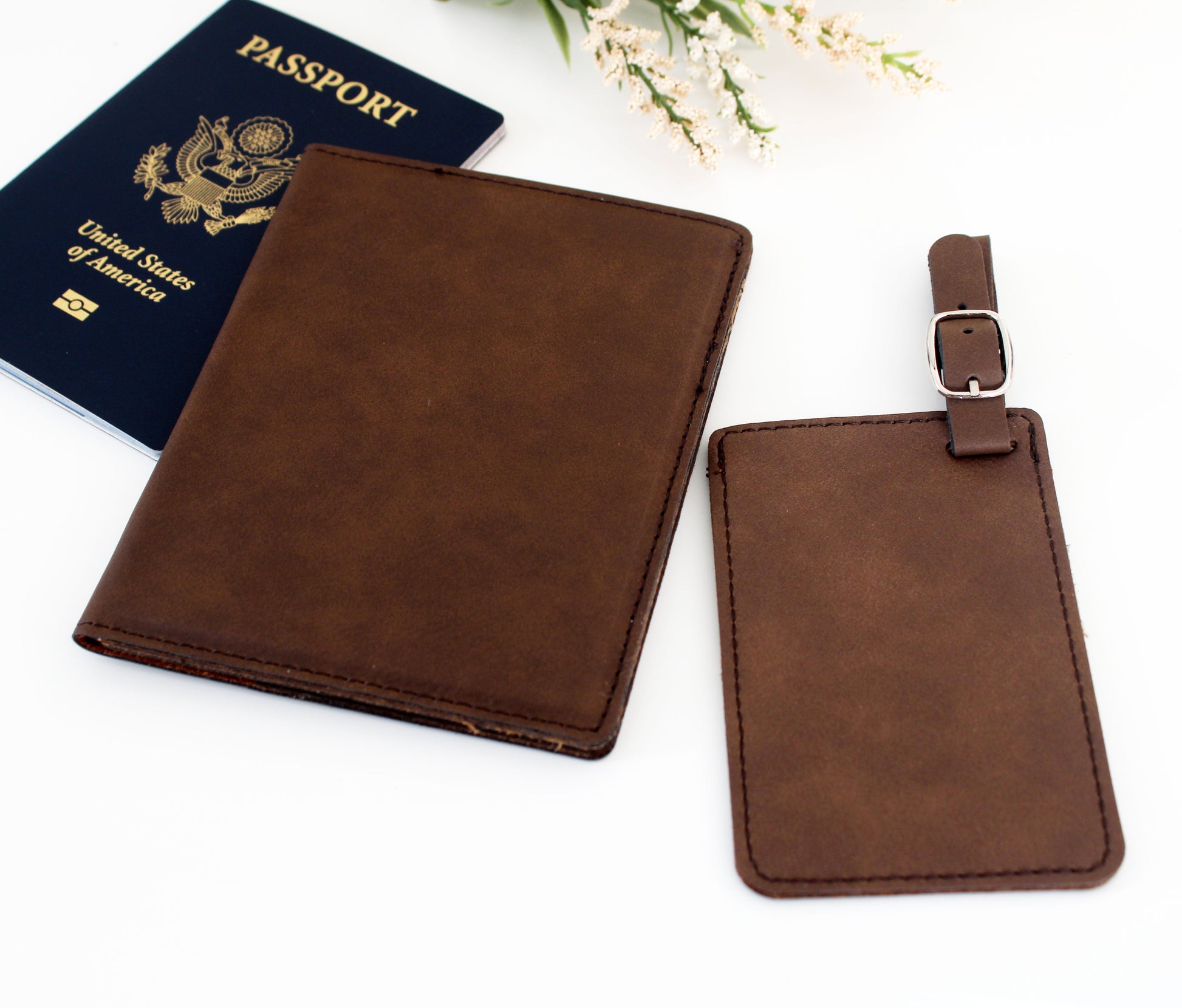 Passport Cover & Luggage Tag Set | S Monogram