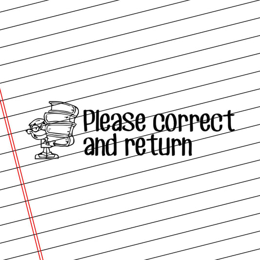 Teacher Self Inking Stamps | Please Correct And Return