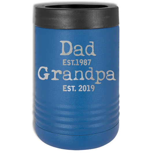 Metal Can Cooler | Dad Grandpa Est. Dates