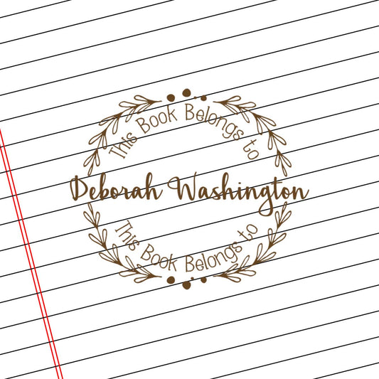 Teacher Self Inking Stamps | This Book Belongs to Deborah