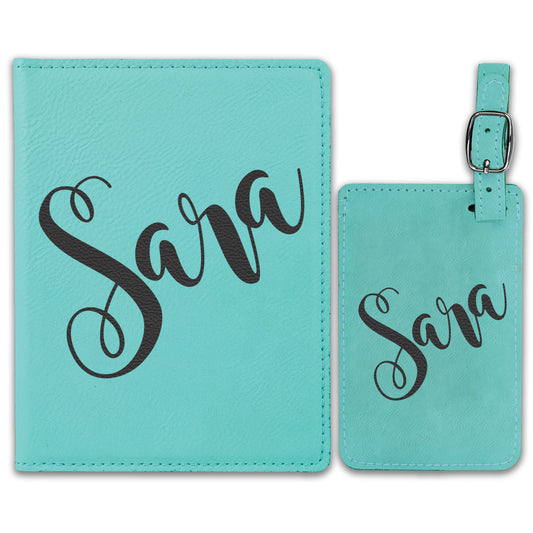 Passport Cover & Luggage Tag Set | Sara