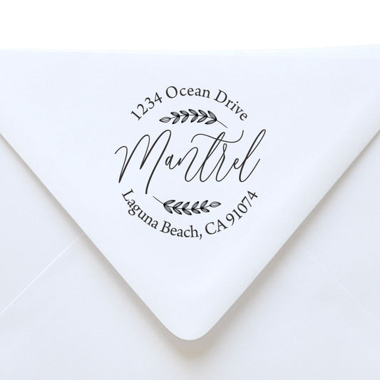 Return Address Self Inking Stamp | Mantel