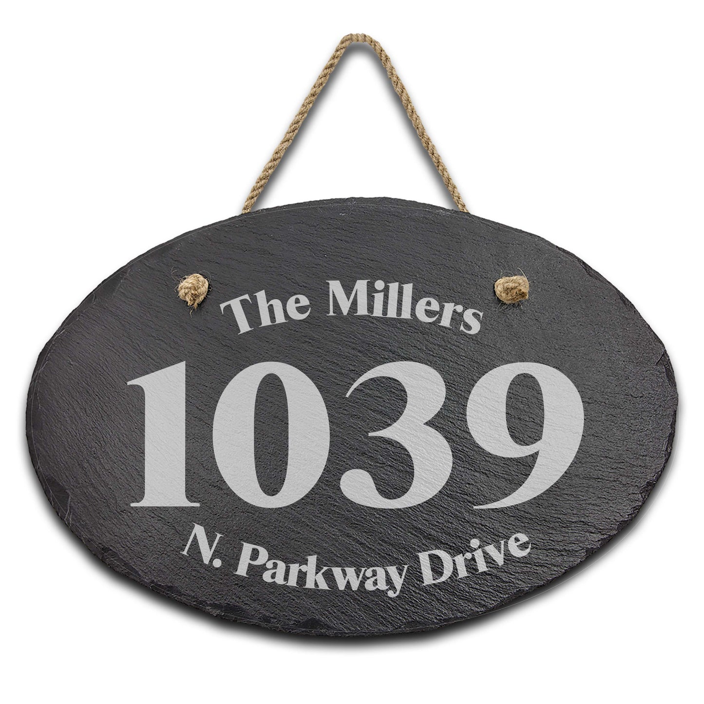 Slate Outdoor Address Sign | The Millers