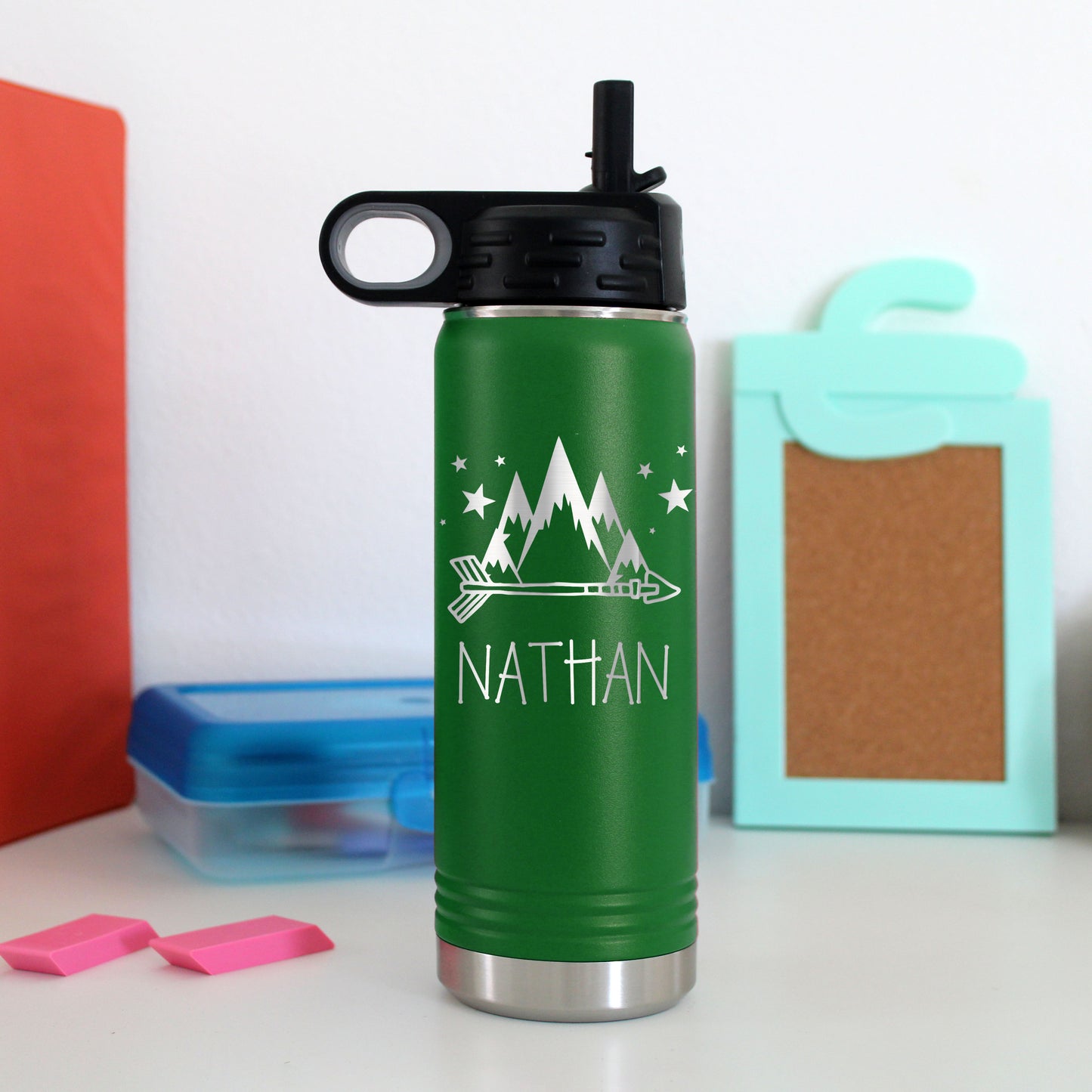 20 oz. Kid's Metal Water Bottle | Mountain Range